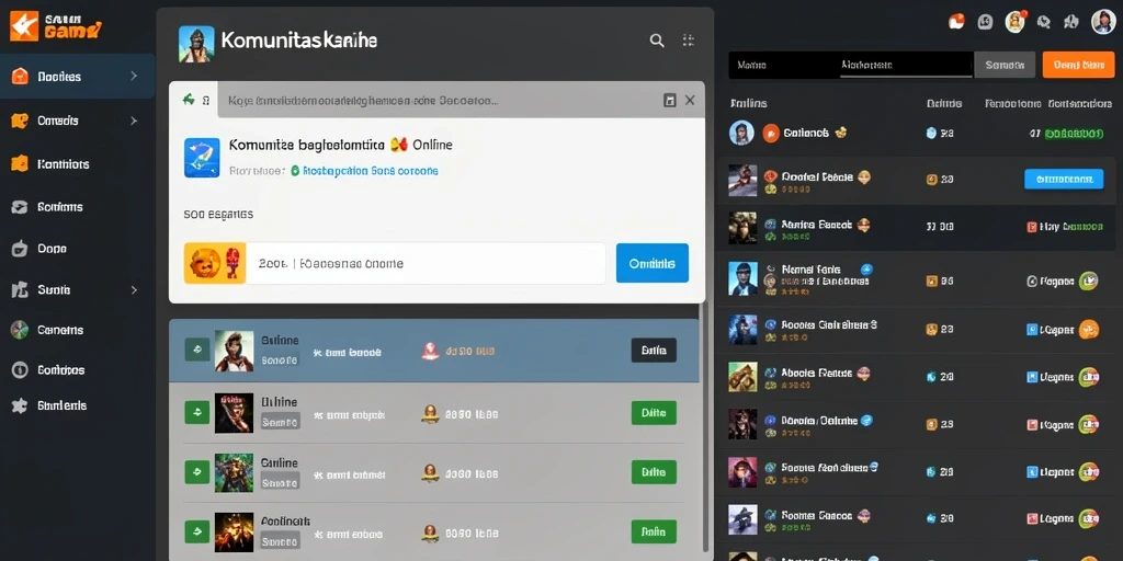 Komunitas aktif di dalam game dengan event menarik.
