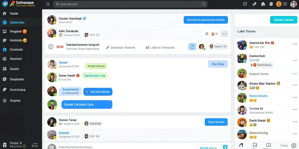 Fitur chat in-game untuk berinteraksi dengan pemain lain.