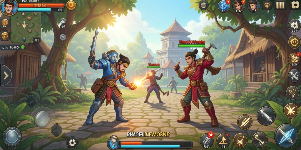 Menunjukkan salah satu level menantang dalam RT99.